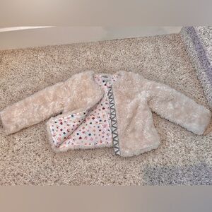 Girls fur jacket size 4